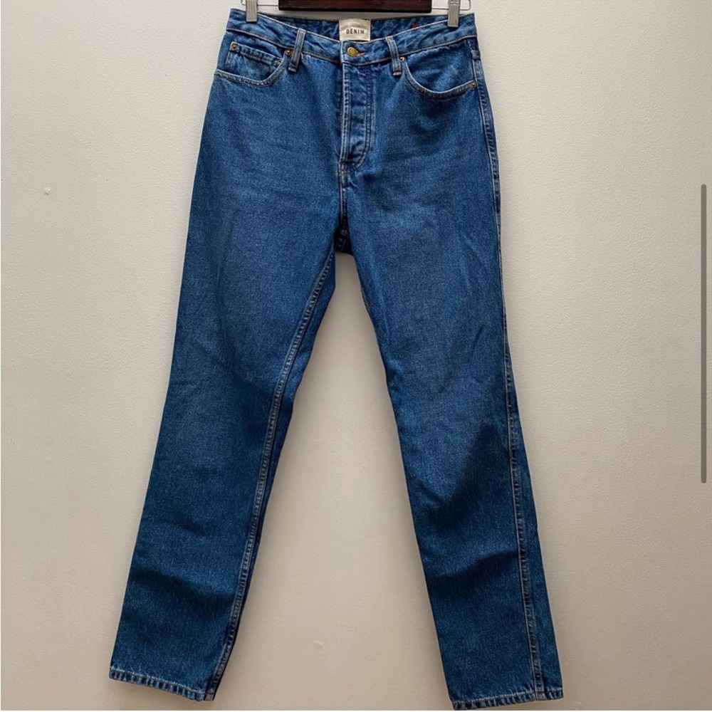 Sezane High Waisted Tapered Denim